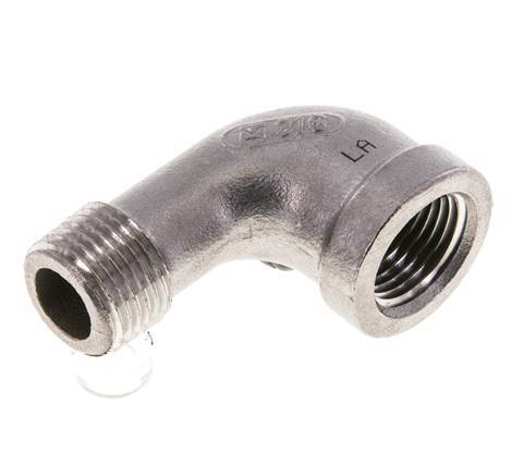 3/8'' NPT x 3/8'' NPT F/M Stainless steel 90 deg Elbow Fitting 16 Bar