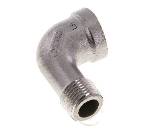 3/8'' NPT x 3/8'' NPT F/M Stainless steel 90 deg Elbow Fitting 16 Bar