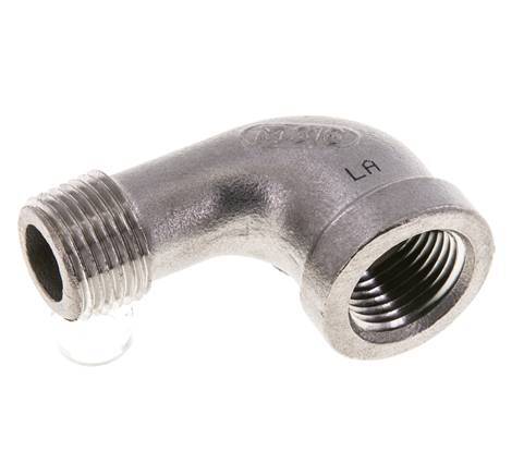3/8'' NPT x 3/8'' NPT F/M Stainless steel 90 deg Elbow Fitting 16 Bar