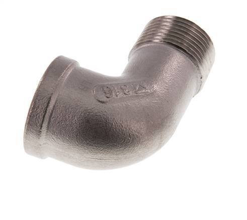 1'' NPT x 1'' NPT F/M Stainless steel 90 deg Elbow Fitting 16 Bar