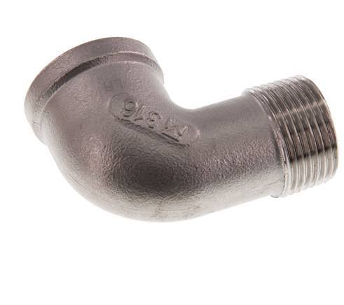 1'' NPT x 1'' NPT F/M Stainless steel 90 deg Elbow Fitting 16 Bar