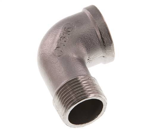 1'' NPT x 1'' NPT F/M Stainless steel 90 deg Elbow Fitting 16 Bar