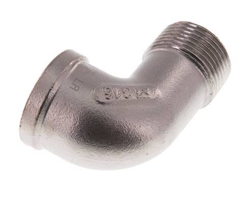 Rp 1'' x R 1'' F/M Stainless steel 90 deg Elbow Fitting 16 Bar