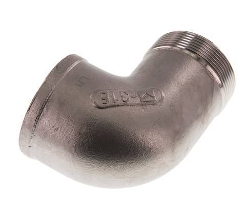 Rp 2'' x R 2'' F/M Stainless steel 90 deg Elbow Fitting 10 Bar