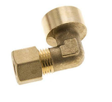 G 1/2'' x 10mm Brass 90 deg Elbow Compression Fitting 95 Bar DIN EN 1254-2