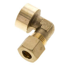 G 1/2'' x 10mm Brass 90 deg Elbow Compression Fitting 95 Bar DIN EN 1254-2