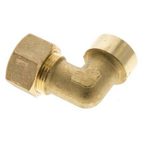 G 1/2'' x 16mm Brass 90 deg Elbow Compression Fitting 76 Bar DIN EN 1254-2