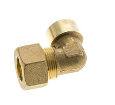 G 1/2'' x 18mm Brass 90 deg Elbow Compression Fitting 67 Bar DIN EN 1254-2