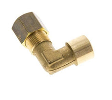 G 1/8'' x 8mm Brass 90 deg Elbow Compression Fitting 135 Bar DIN EN 1254-2