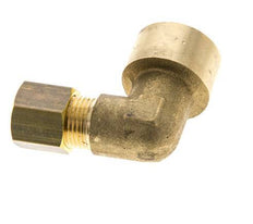 G 3/8'' x 8mm Brass 90 deg Elbow Compression Fitting 135 Bar DIN EN 1254-2