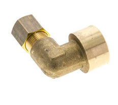 G 3/8'' x 8mm Brass 90 deg Elbow Compression Fitting 135 Bar DIN EN 1254-2