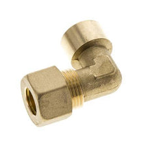 G 3/8'' x 12mm Brass 90 deg Elbow Compression Fitting 75 Bar DIN EN 1254-2