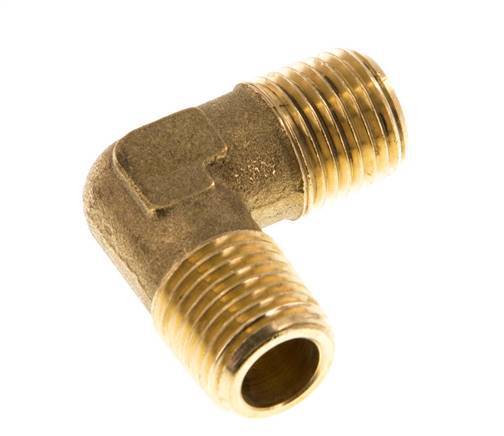 R 1/4'' Male Brass 90 deg Elbow Fitting 16 Bar [2 Pieces]