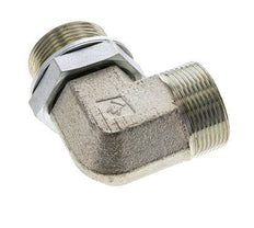 UN 1-11/16''-12 x G 1 1/4'' Male Zinc plated Steel 90 deg Elbow Fitting ORFS 250 Bar - Hydraulic