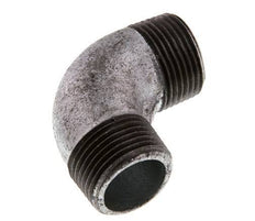 R 1'' Male Zinc plated Cast iron 90 deg Elbow Fitting 25 Bar