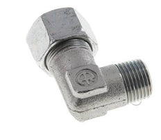 R 1/2'' Male x 16S Zinc plated Steel 90 deg Elbow Fitting 400 Bar DIN 2353