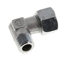 R 1/2'' Male x 16S Zinc plated Steel 90 deg Elbow Fitting 400 Bar DIN 2353