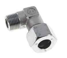 R 1/2'' Male x 16S Zinc plated Steel 90 deg Elbow Fitting 400 Bar DIN 2353