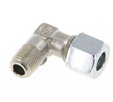 R 1/4'' Male x 10L Zinc plated Steel 90 deg Elbow Fitting 315 Bar DIN 2353