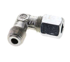 1/8'' NPT Male x 6LL Zinc plated Steel 90 deg Elbow Cutting ring 100 Bar DIN 2353