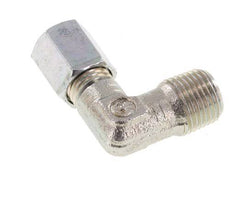 R 1/8'' Male x 4LL Zinc plated Steel 90 deg Elbow Fitting 100 Bar DIN 2353