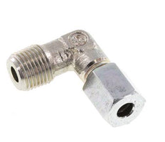 R 1/8'' Male x 4LL Zinc plated Steel 90 deg Elbow Fitting 100 Bar DIN 2353