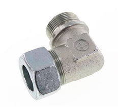 G 1 1/4'' Male x 30S Zinc plated Steel 90 deg Elbow Fitting 400 Bar DIN 2353