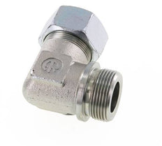 G 1 1/4'' Male x 30S Zinc plated Steel 90 deg Elbow Fitting 400 Bar DIN 2353