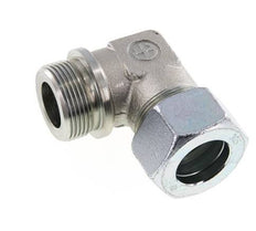 G 1 1/4'' Male x 30S Zinc plated Steel 90 deg Elbow Fitting 400 Bar DIN 2353