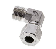 1/2'' NPT Male x 12S Stainless steel 90 deg Elbow Cutting ring 630 Bar DIN 2353