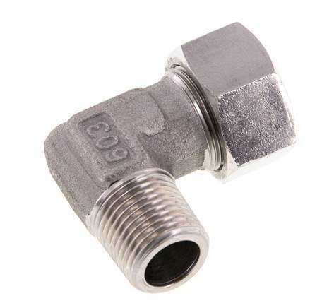 R 1/2'' Male x 18L Stainless steel 90 deg Elbow Fitting 315 Bar DIN 2353