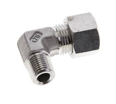 1/4'' NPT Male x 12L Stainless steel 90 deg Elbow Cutting ring 315 Bar DIN 2353