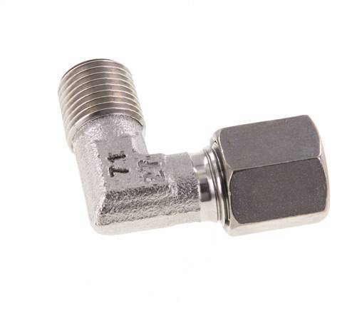 R 1/4'' Male x 6S Stainless steel 90 deg Elbow Fitting 630 Bar DIN 2353