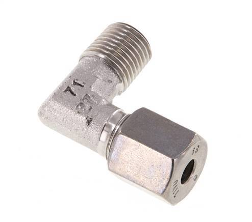 R 1/4'' Male x 6S Stainless steel 90 deg Elbow Fitting 630 Bar DIN 2353