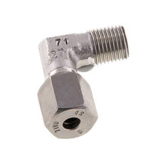 R 1/4'' Male x 6S Stainless steel 90 deg Elbow Fitting 630 Bar DIN 2353