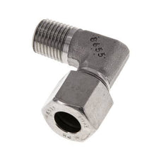R 1/4'' Male x 10L Stainless steel 90 deg Elbow Fitting 315 Bar DIN 2353