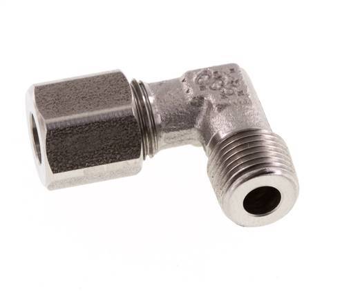 R 1/8'' Male x 6LL Stainless steel 90 deg Elbow Fitting 100 Bar DIN 2353