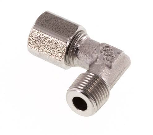 R 1/8'' Male x 6LL Stainless steel 90 deg Elbow Fitting 100 Bar DIN 2353