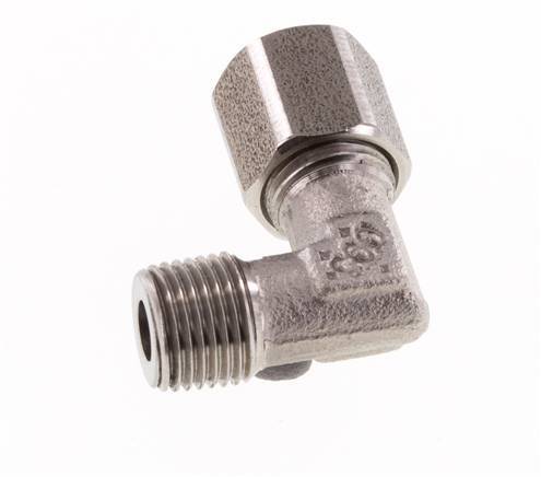 R 1/8'' Male x 6LL Stainless steel 90 deg Elbow Fitting 100 Bar DIN 2353