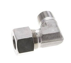 3/4'' NPT Male x 20S Stainless steel 90 deg Elbow Cutting ring 400 Bar DIN 2353