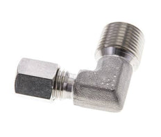 3/8'' NPT Male x 6L Stainless steel 90 deg Elbow Cutting ring 315 Bar DIN 2353