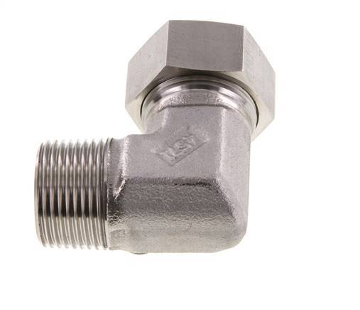 G 1'' Male x 28L Stainless steel 90 deg Elbow Fitting 160 Bar DIN 2353