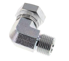 G 1/2'' M/F Zinc plated Steel 90 deg Elbow Fitting 300 Bar - Hydraulic