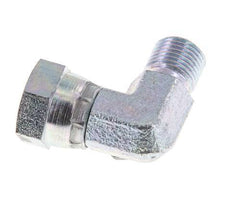 G 1/8'' M/F Zinc plated Steel 90 deg Elbow Fitting 475 Bar - Hydraulic