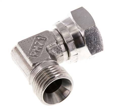 G 1/2'' M/F Stainless steel 90 deg Elbow Fitting 300 Bar - Hydraulic