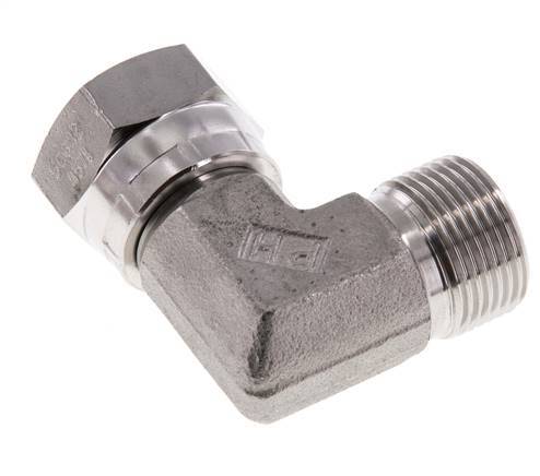 G 3/4'' M/F Stainless steel 90 deg Elbow Fitting 175 Bar - Hydraulic