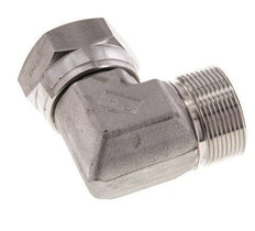 G 1 1/2'' M/F Stainless steel 90 deg Elbow Fitting 125 Bar - Hydraulic