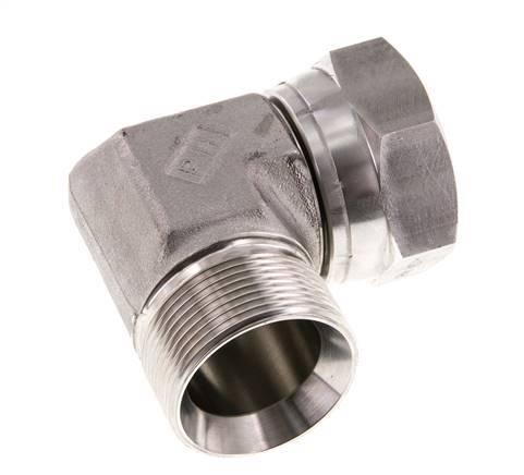 G 1 1/2'' M/F Stainless steel 90 deg Elbow Fitting 125 Bar - Hydraulic