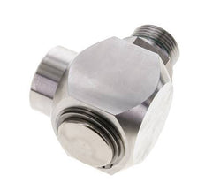 G 1'' M/F Stainless steel 90 deg Elbow Swivel Joint High-pressure 250 Bar - Hydraulic