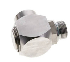 G 1'' M/F Stainless steel 90 deg Elbow Swivel Joint High-pressure 250 Bar - Hydraulic